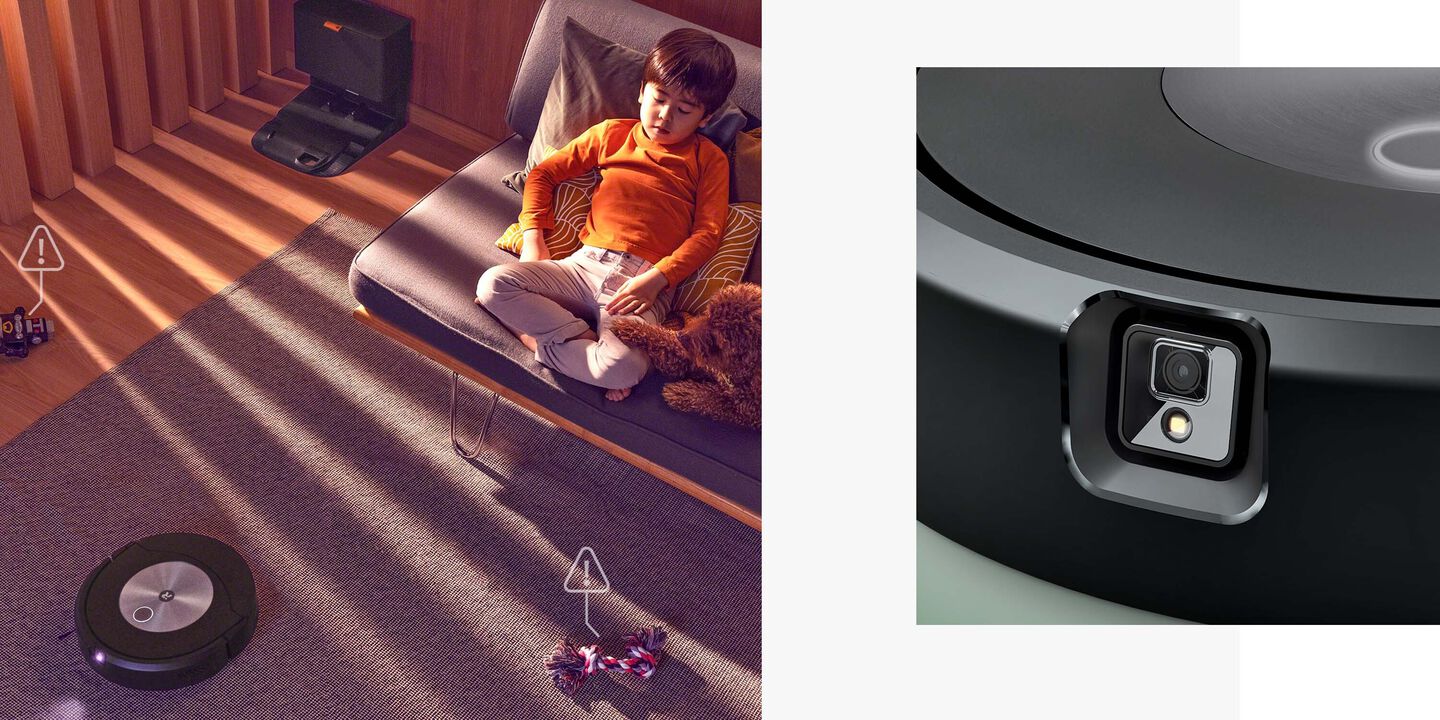 roomba combo j7+ met jongen