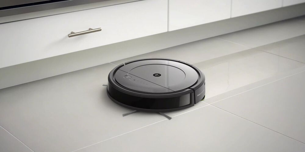 Un Roomba® nettoyant un sol