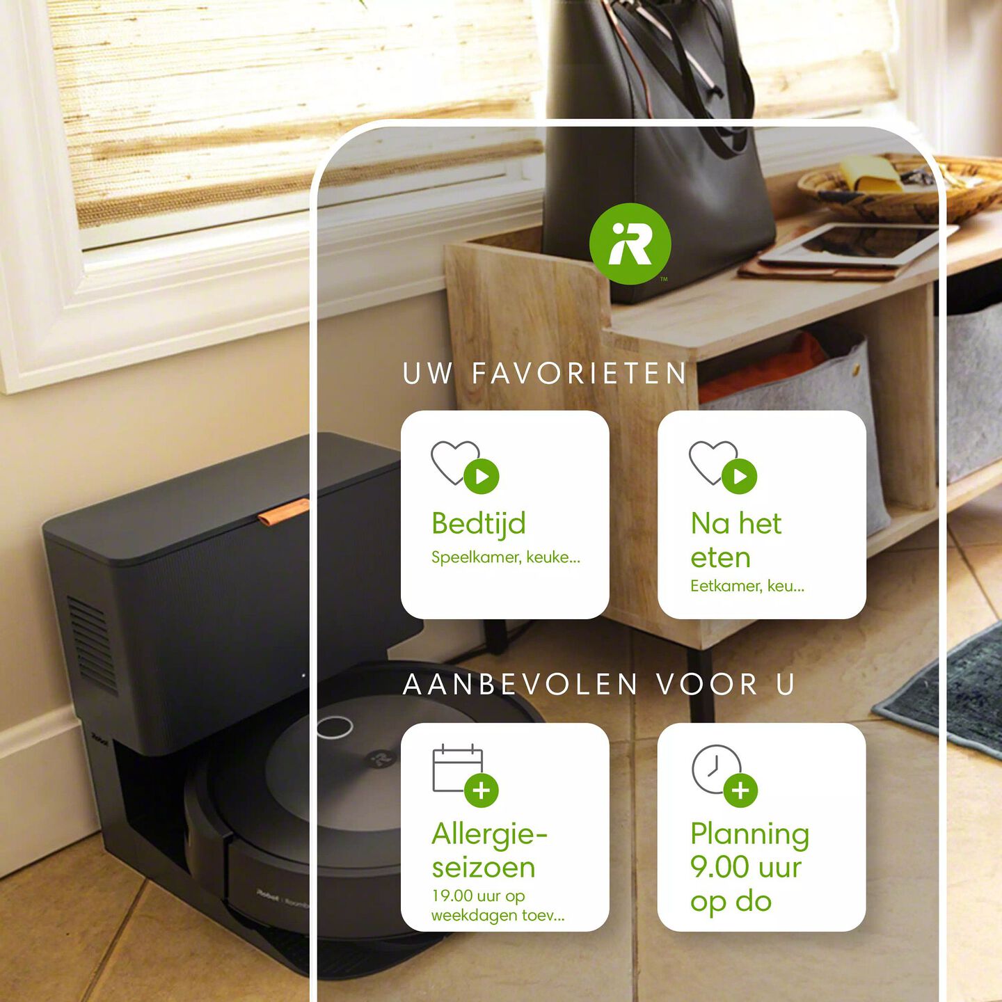 Favoriete en aanbevolen schoonmaakroutines op een telefoon