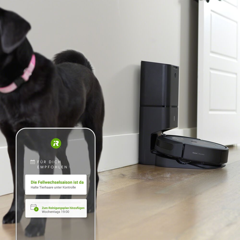 Passt sich deinem Zeitplan an. Reinigt so, wie du es m&ouml;chtest. Saugt.