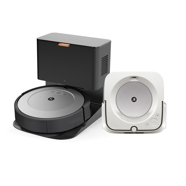 Robot aspirador Roomba® i1+ & Robot esfregona Braava jet® m6