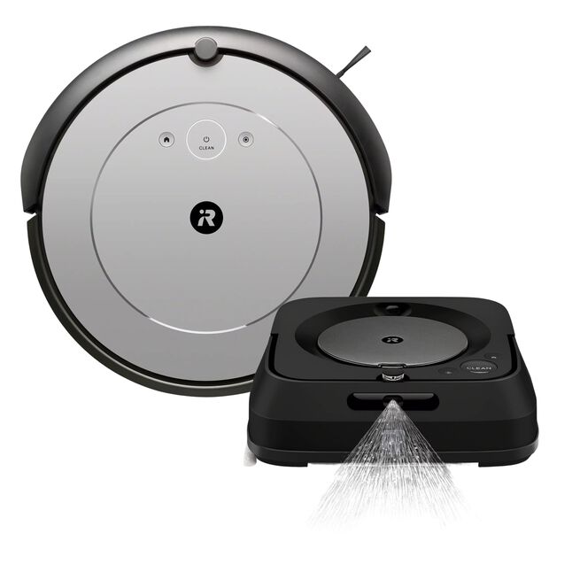 Robot aspirador Roomba® i1 & Robot esfregona Braava jet® m6