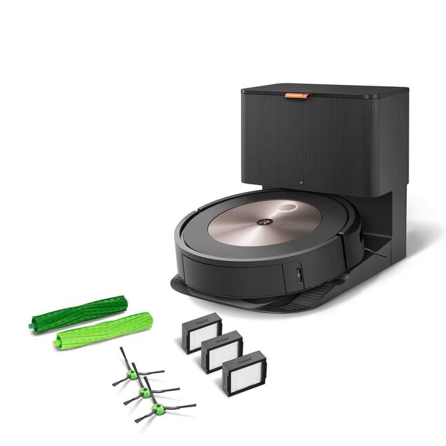 Roomba® j7+ zelflegende robotstofzuiger met wifi-verbinding & onderhoudset, , large image number 0