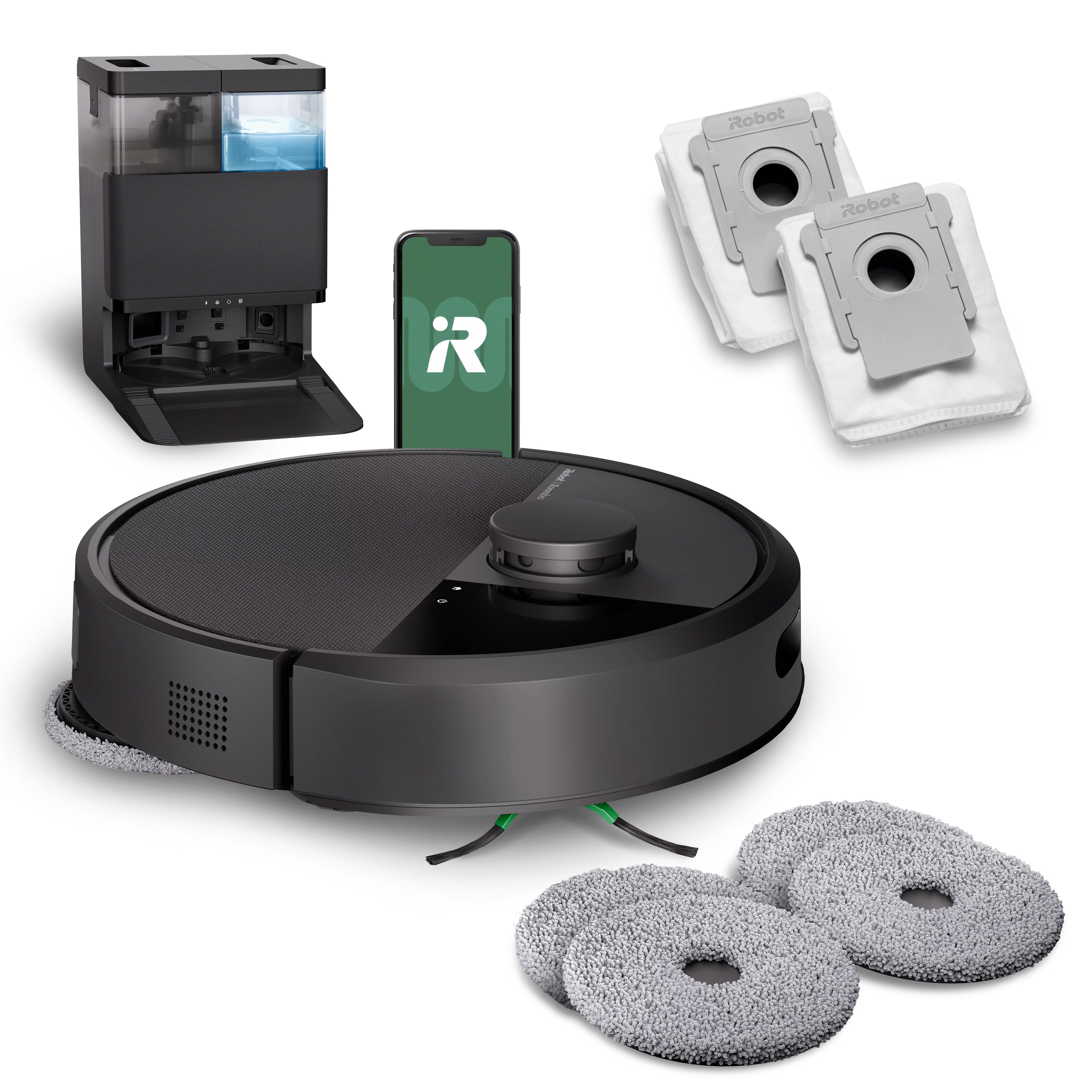 Robot Roomba® Plus 406 Combo + base AutoWash™ - Noir